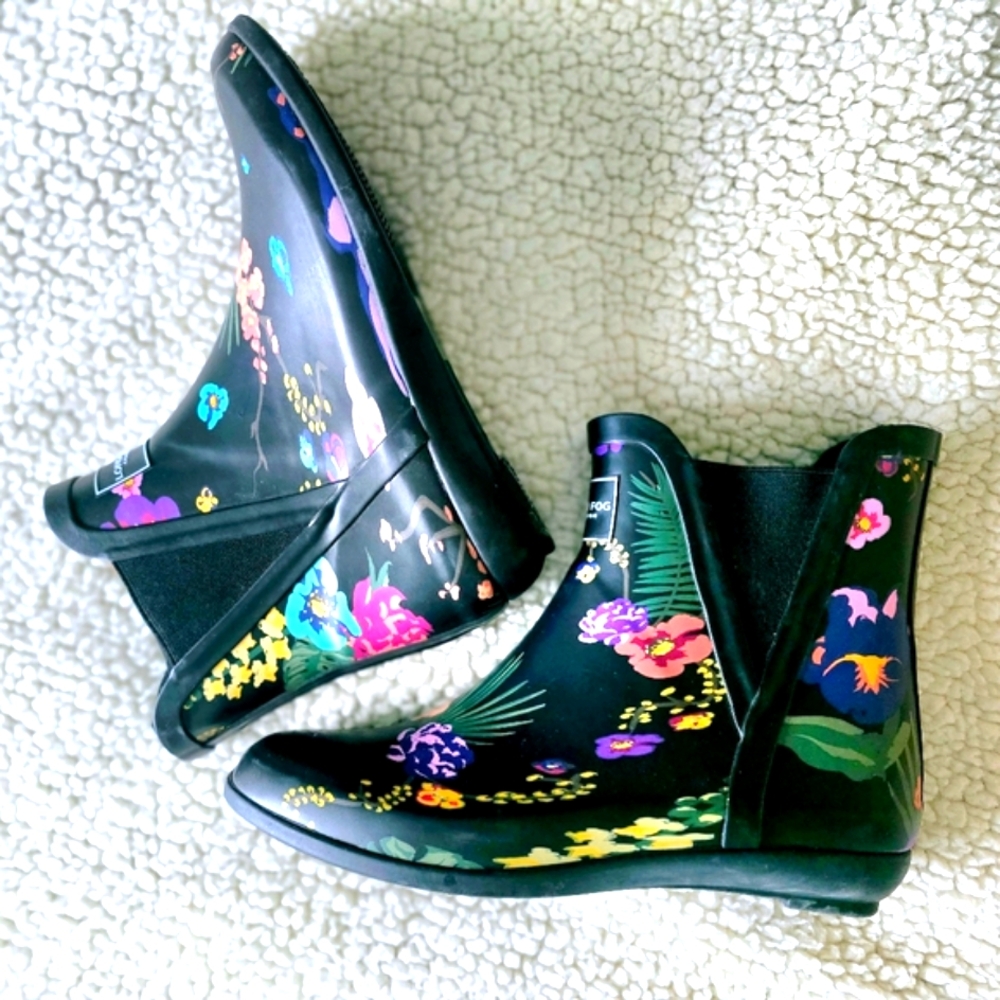 NEW! London Fog Women's Piccadilly Ankle Rain Boots Size 8 M